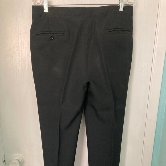 Unknown, 1970's Men's 38 Black Guayabera Polyester Suit - Picture 13 of 16